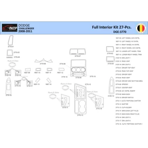 Dodge Challenger 2008-2011 Interior WHZ Dashboard trim kit 27 Parts 2