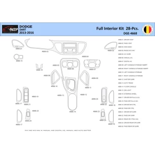Dodge Dart PF 2012-2016 Interior WHZ Dashboard trim kit 28 Parts 2