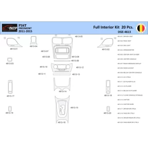 Fiat Freemont 2011-2015 Interior WHZ Dashboard trim kit 20 Parts 2