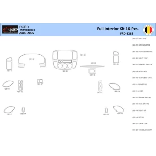 Ford Maverick II 2000-2005 Interior WHZ Dashboard trim kit 16 Parts 2