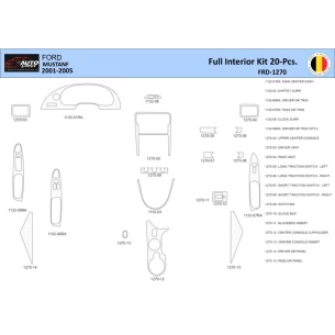 Ford Mustang  2001-2005 Interior WHZ Dashboard trim kit 20 Parts 2