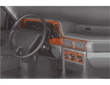 Daewoo Cielo-Nexia 02.95-05.97 3D Interior Dashboard Trim Kit Dash Trim Dekor 16-Parts - 1 - Interior Dash Trim Kit