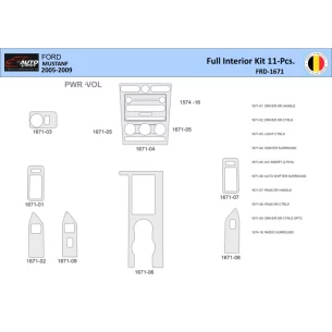 Ford Mustang  2005-2009 Interior WHZ Dashboard trim kit 11 Parts 2