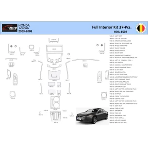 Honda Accord 2003-2007 Interior WHZ Dashboard trim kit 37 Parts