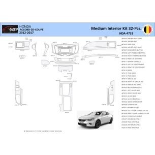 Honda Accord 2014-2022 Interior WHZ Dashboard trim kit 32 Parts 2