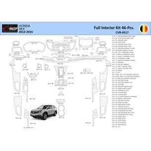Honda CR-V 2012-2016 Interior WHZ Dashboard trim kit 46 Parts 2