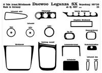 Daewoo Leganza 09.1997 3D Interior Dashboard Trim Kit Dash Trim Dekor 18-Parts - 2 - Interior Dash Trim Kit Daewoo Leganza 09.1997 3D Interior Dashboard Trim Kit Dash Trim Dekor 18-Parts - 2 - Interior Dash Trim Kit