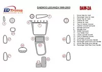 Daewoo Leganza 1999-2003 Full Set Interior BD Dash Trim Kit - 1 - Interior Dash Trim Kit Daewoo Leganza 1999-2003 Full Set Interior BD Dash Trim Kit - 1 - Interior Dash Trim Kit