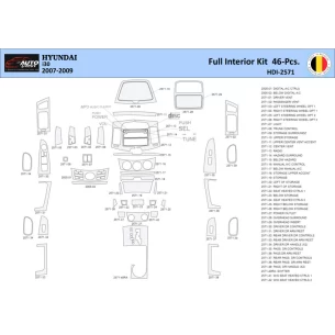 Hyundai-i30 2007-2009 Interior WHZ Dashboard trim kit 46 Parts 2