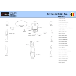 Hyundai Sonata 2002-2005-24 Interior WHZ Dashboard trim kit 24 Parts