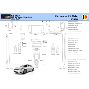 Infiniti G25 2009–2015 Convertible Interior WHZ Dashboard trim kit 29 Parts 2