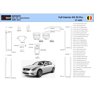 Infiniti G25 2009–2015 Convertible Interior WHZ Dashboard trim kit 32 Parts 2