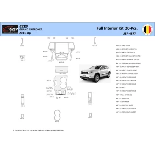 Jeep Grand Cherokee 2011-2020 Interior WHZ Dashboard trim kit 20 Parts 2