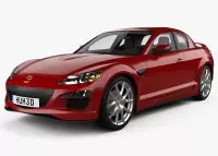 MAZDA RX7 RX-8 dekor palubky | Drevo a karbón