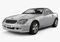 SLK R170, R171, R172 interiérový dekor | Drevo a karbón