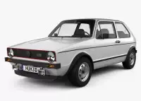 VW GOLF I dekor palubnej dosky | Drevo a karbón